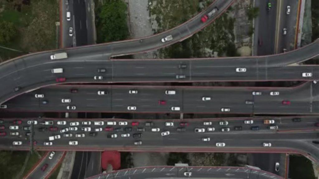 El-trafico-pesado-en-el-area-de-nuevo-leon - Regio Politica Aerial View of a Busy Multilayer Highway Interchange with Numerous Cars on All Lanes. - Regio Politica